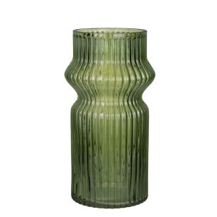 Vase Roselle green h20,5 d11cm (cc)