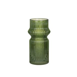 Vase Roselle green h28,4 d15cm (cc)