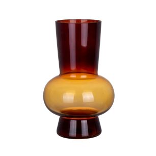 Vase Aloé orange h17,5 d12cm (cc)