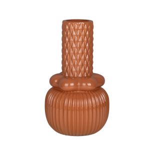 Vase Bianca orange h22,5 d13cm (cc)