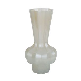 Vase Leki beige h27 d14cm (cc)