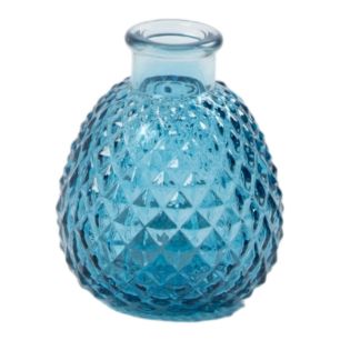 Vase bouteille Emmy bleu h8,4 d7cm