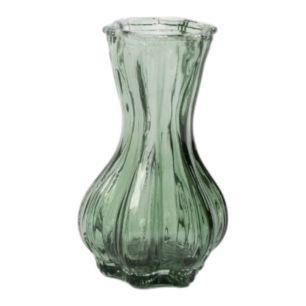 Vase bouteille Tharin vert h10 d6cm