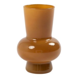 Vaas Bo mosterdgeel h18 d11,5cm