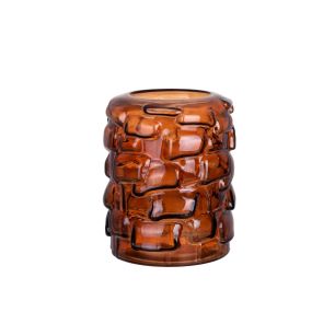 Vase Solstice brown h20 d16cm (cc)