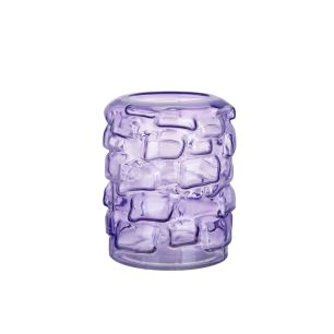 Vase Solstice purple h20 d16cm (cc)