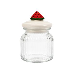 Storage jar watermelon white h17 d11cm