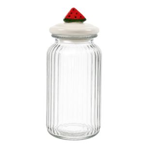 Storage jar watermelon white h25 d11cm