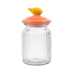 Storage jar lemon orange h21,5 d11cm