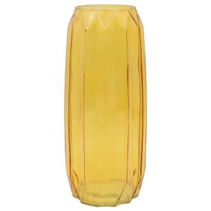 Vase Bram yellow h27 d8,5x11,7cm (cc)