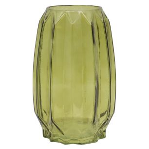 Vase Noud olive h20 d8,5x12,5cm (cc)