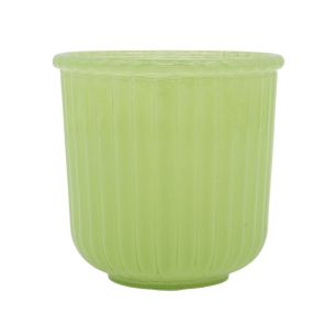 Vase Sten laiteux pistache h12 d12,5cm