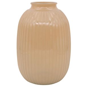 Vase Gijs laiteux pêche h25,5 d8,5x17cm