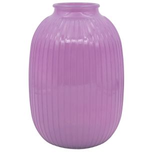 Vase Gijs laiteux lavande h25,5 d8,5x17cm