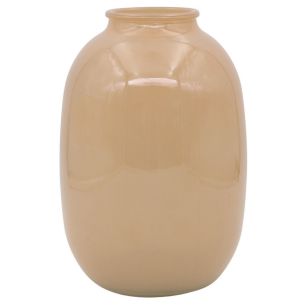 Vase Teun laiteux pêche h25,5 d8,5x17cm
