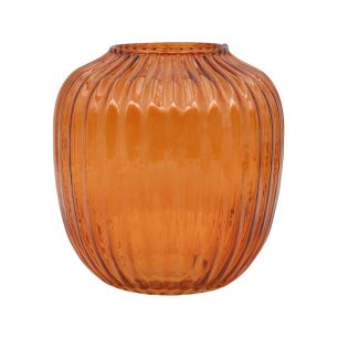 Vase Sven ocre h18,5 d9,3x17,7cm