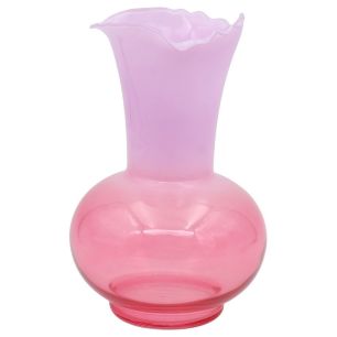 Vase Boaz laiteux lavande rose h22 d12x14,5cm