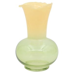 Vase Boaz laiteux anis pistache h22 d12x14,5cm