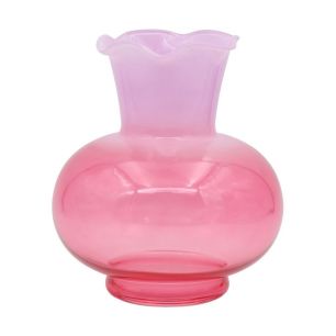 Vase Boaz laiteux lavande rose h19,5 d11,7x17cm