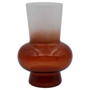 Vase Leon milky white taupe h22,2 d10x14,7cm (cc)