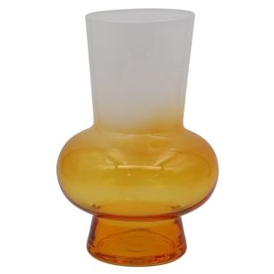 Vase Leon milky white taupe h22,2 d10x14,7cm (cc)