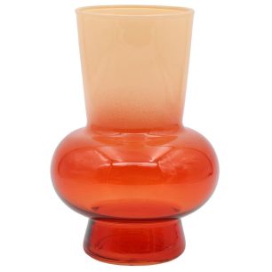 Vase Rune milky peach melon h18 d8,5x12cm (cc)