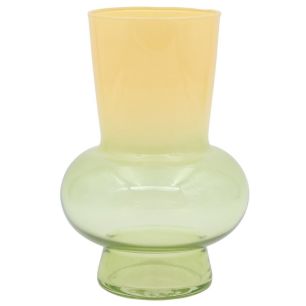 Vase Rune milky anise pistachio h18 d8,5x12cm (cc)