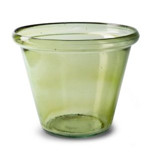 Glaspot 'wes' groen h23 d29 cm