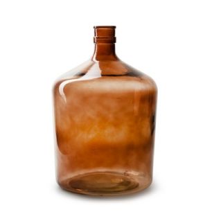Fles 12 liter 'jacobus' bruin h38 d25 cm