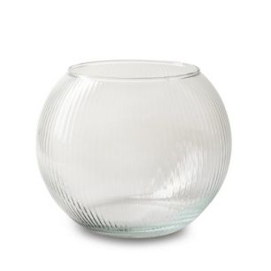 Kugelvase mit optic 'Rome' h15,5 d12 cm