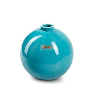 Zzing round vase 'daly' blue h13 d13 cm