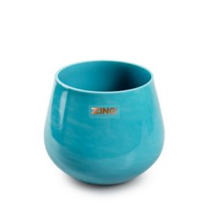 Zzing pot 'trimble' blauw h11 d13 cm