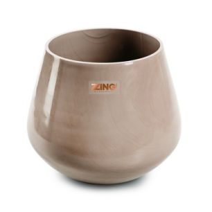 Zzing pot 'trimble' beige h14 d16 cm