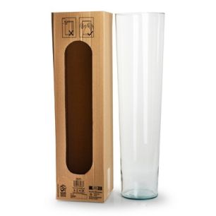 Conical vase in showbox h70 d19 cm