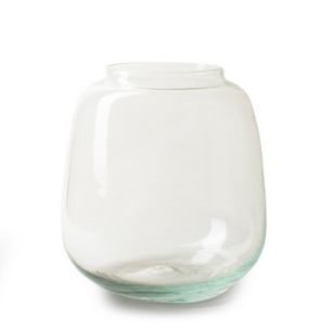 Vase with cork in tray 'rich' h20 d19 cm