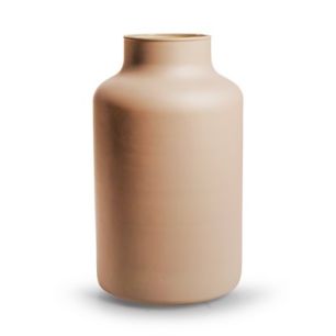 Eco vase 'gigi' matt sand h25 d14,5 cm