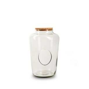 Vase with hole and cork 'gisou' h28 d19 cm