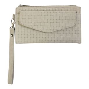 Pouch with pocket weave sand 20x11 (bos taurus taurus)