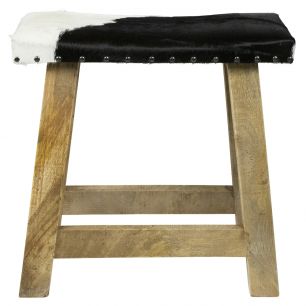 bank kuh schwarz weiß klein 46cm