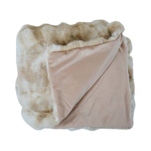 Plaid teddy bubble beige 130x170cm