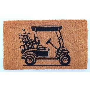 Deurmat Kokos handgeweven golfkar 75cm