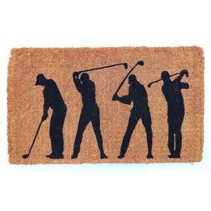 Deurmat Kokos handgeweven golfers 75cm