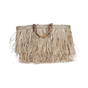 jute bag fringes all over 52cm