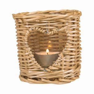 rotan windlicht hart 9cm