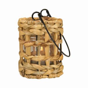 waterhyacinth windlicht ruit hang 12cm
