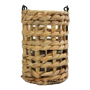 waterhyacinth windlicht ruit hang 17cm