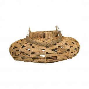 waterhyacinth windlicht rond plat dia 30cm