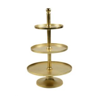 etagère rond goud 3 lagen 80cm