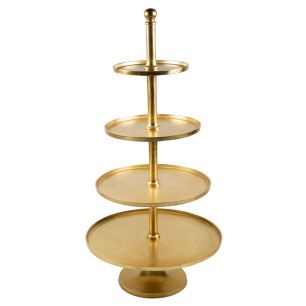 etagère rond goud 4 lagen 120cm