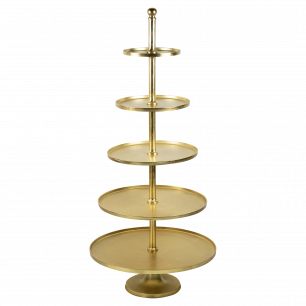 etagère rond goud 5 lagen 170cm